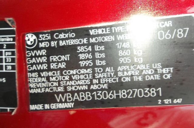 BMW 3 series 1987 photo 5