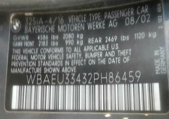BMW 3 series 2002 photo 1