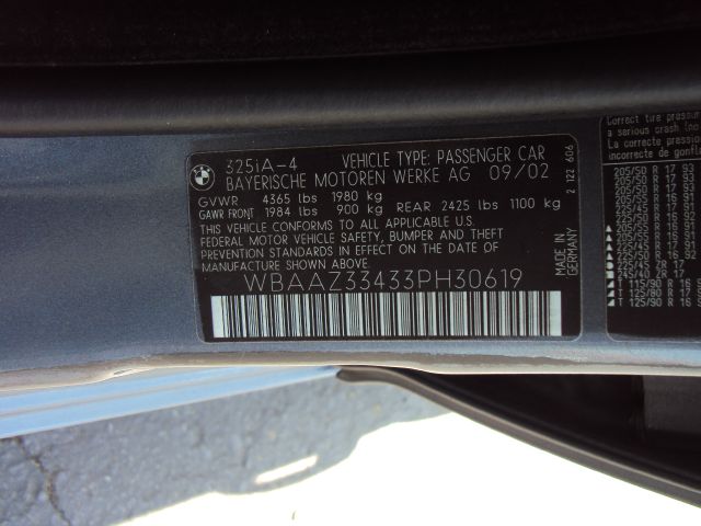 BMW 3 series STX XL XLT FX2 Lariat Sedan