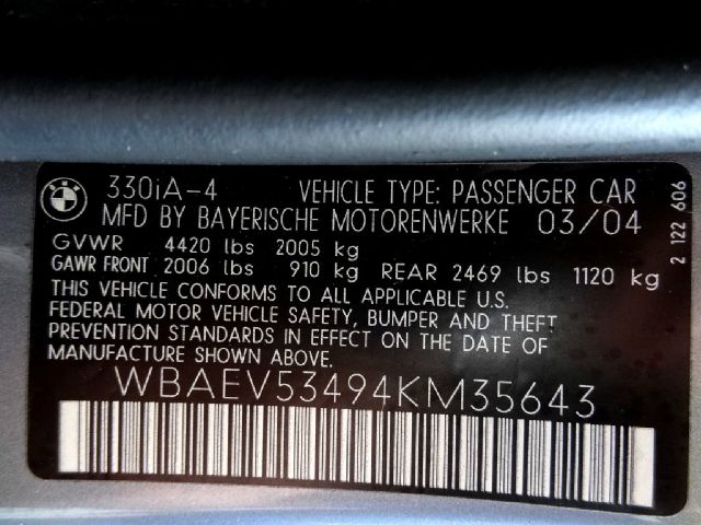 BMW 3 series 2004 photo 9