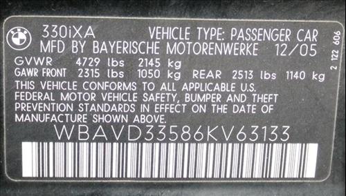 BMW 3 series 2006 photo 3