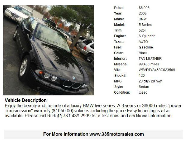 BMW 5 series 2003 photo 3