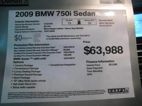BMW 7 series 3.5tl W/tech Pkg Other