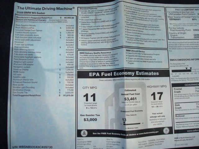 BMW M5 2008 photo 2