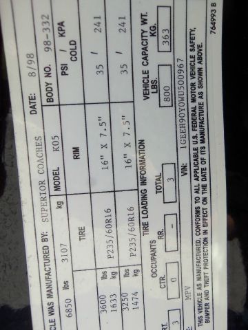 Cadillac Hearse 1998 photo 2