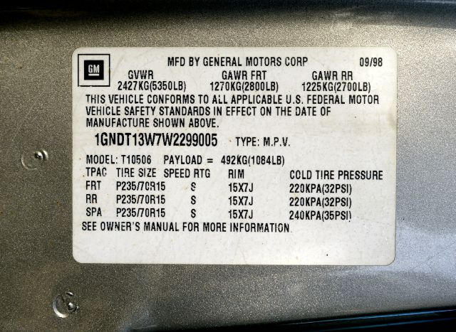 Chevrolet Blazer 1998 photo 2