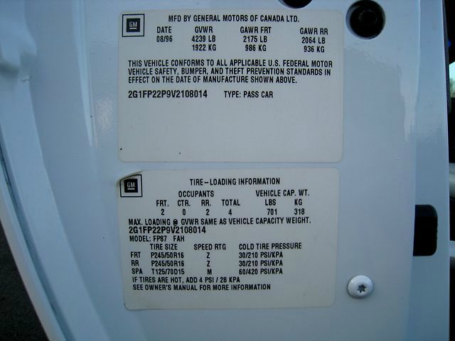 Chevrolet Camaro 1997 photo 17