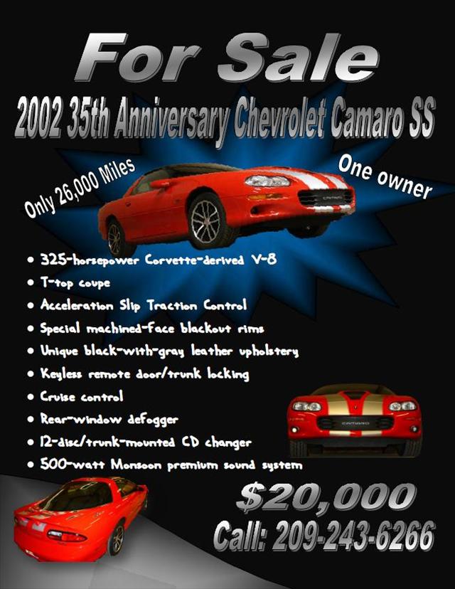 Chevrolet Camaro 2002 photo 0
