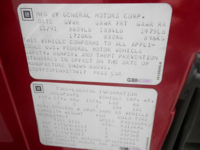 Chevrolet Corvette 1992 photo 14