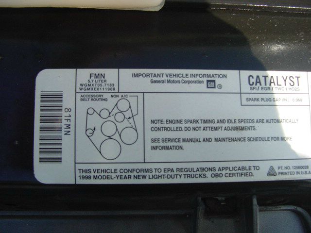 Chevrolet G1500 1998 photo 29