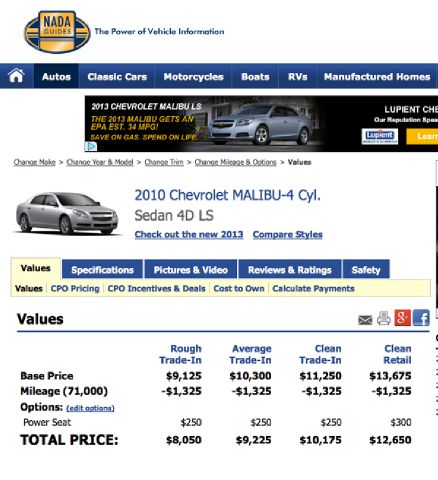 Chevrolet Malibu 2010 photo 3