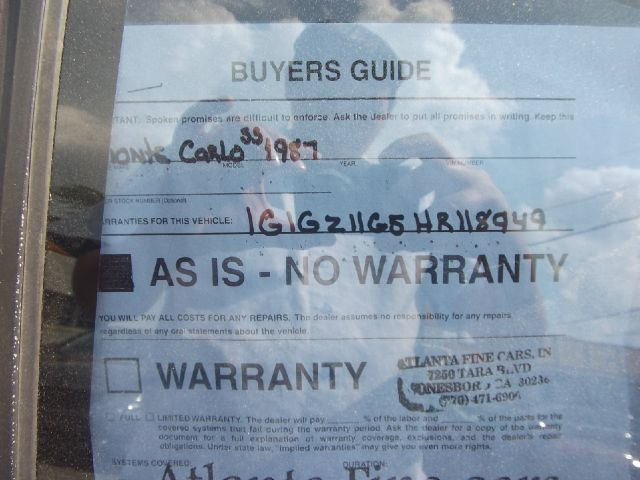 Chevrolet Monte Carlo 1987 photo 4