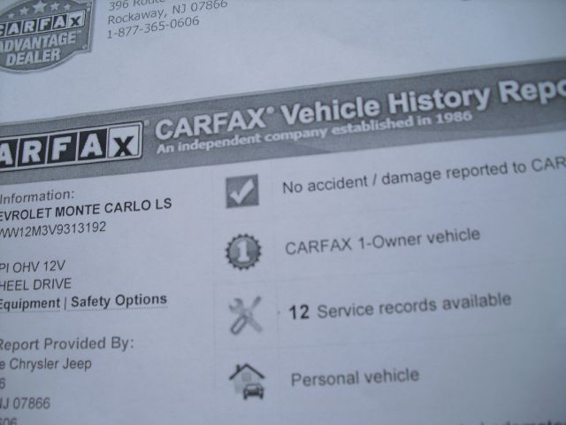 Chevrolet Monte Carlo Touring W/nav.sys Coupe