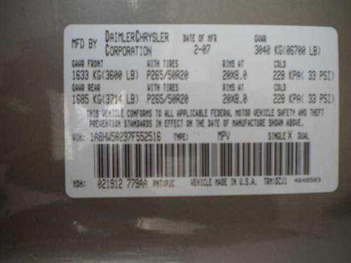 Chrysler Aspen 2007 photo 5