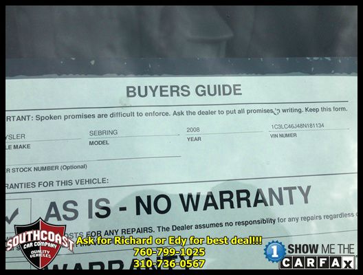 Chrysler Sebring AWD 4x4 SUV Sedan