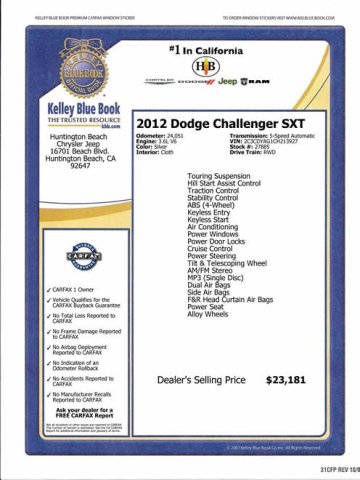 Dodge Challenger 2012 photo 2