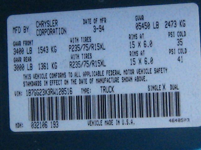 Dodge Dakota 1994 photo 2