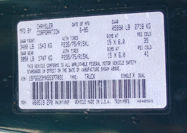 Dodge Dakota 1995 photo 10