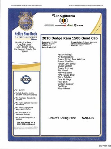 Dodge Ram 1500 2010 photo 2