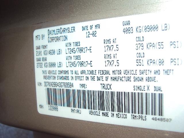 Dodge Ram Pickup 2003 photo 1