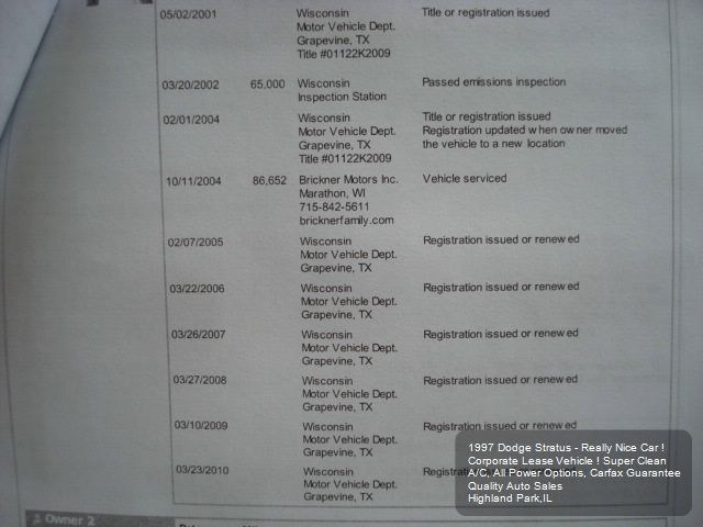 Dodge Stratus 1997 photo 10