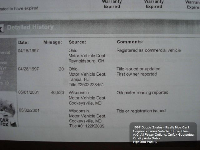 Dodge Stratus 1997 photo 24