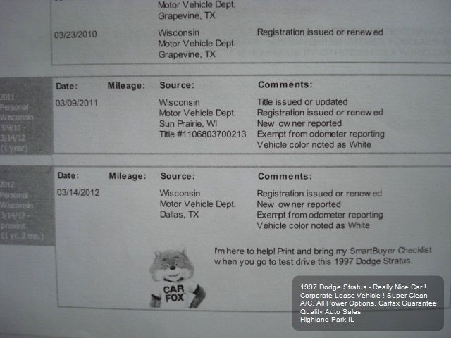 Dodge Stratus 1997 photo 3