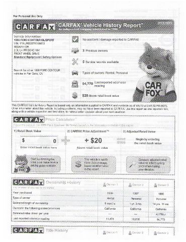 Ford Contour 1996 photo 16