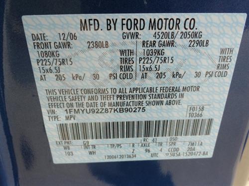 Ford Escape 2007 photo 4