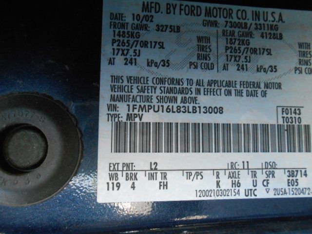 Ford Expedition 2003 photo 18