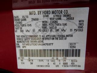 Ford Explorer 2010 photo 1