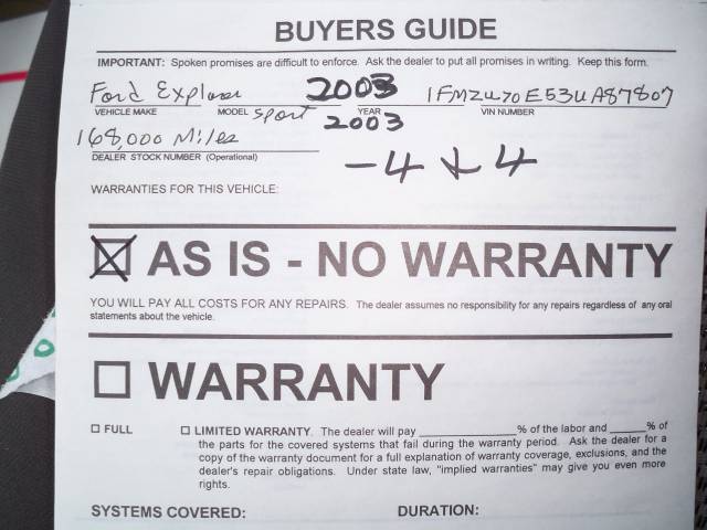 Ford Explorer Sport 2003 photo 5