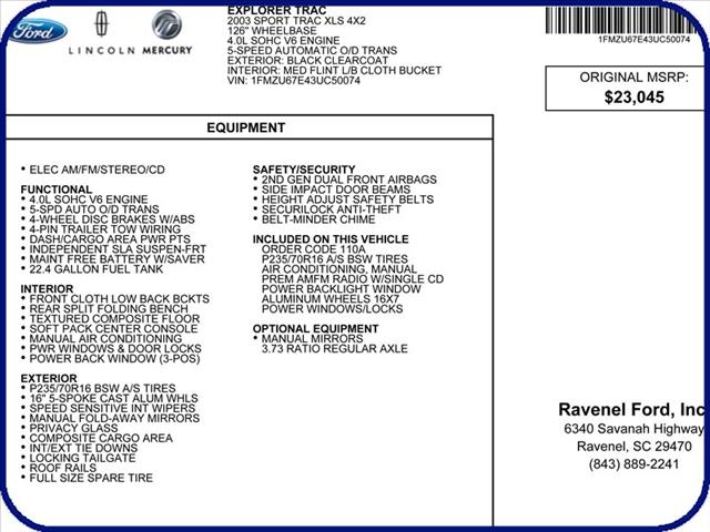 Ford Explorer Sport Trac 2003 photo 1