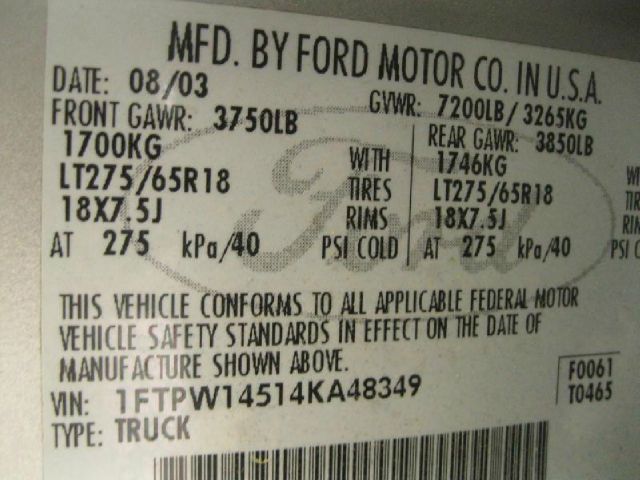 Ford F150 3/4t 4x2 Pickup Truck