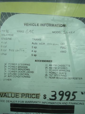 GMC Sierra 1996 photo 4