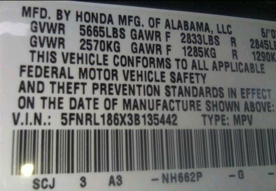Honda Odyssey 2003 photo 5