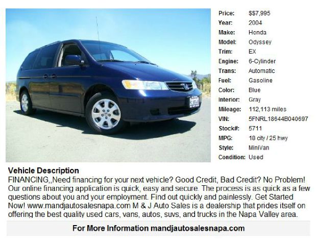 Honda Odyssey 2004 photo 2