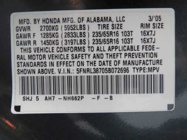 Honda Odyssey 2005 photo 5