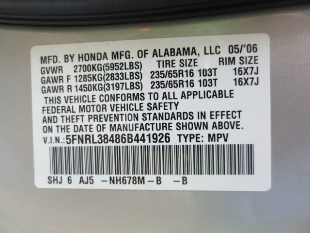 Honda Odyssey 2006 photo 16