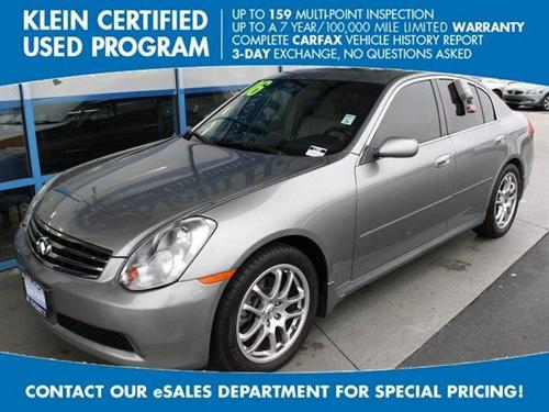 Infiniti G35 Great Miles Value Other