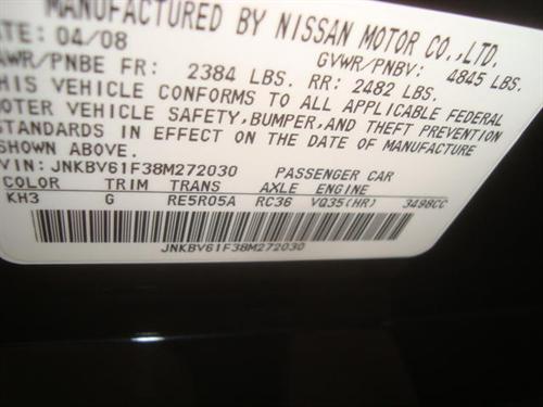 Infiniti G35 2008 photo 3