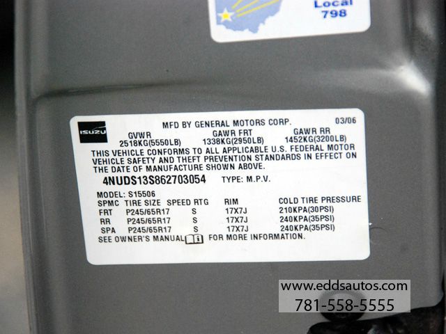 Isuzu Ascender RAM AIR WS6 SUV