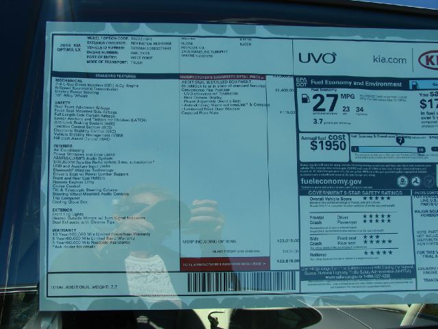 Kia Optima Elk Conversion Van Sedan