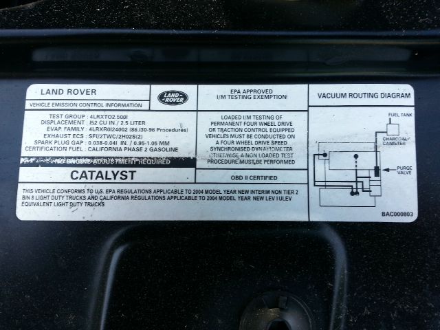 Land Rover Freelander 2004 photo 11