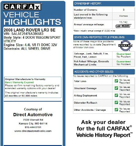 Land Rover LR3 2006 photo 22