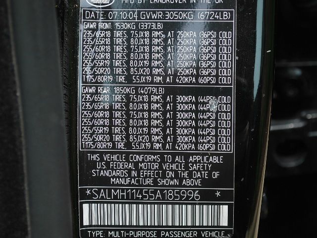 Land Rover Range Rover 2005 photo 2