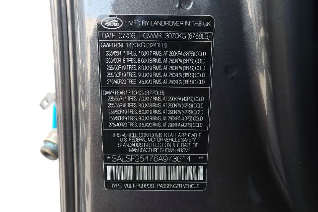 Land Rover Range Rover Sport 2006 photo 61