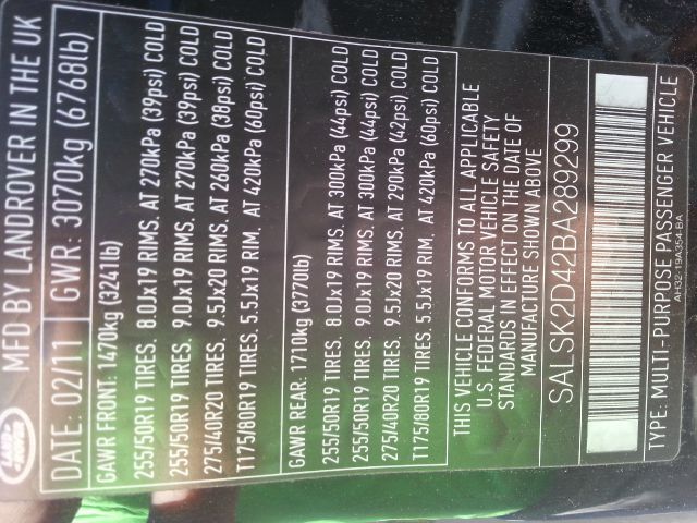 Land Rover Range Rover Sport 2011 photo 2