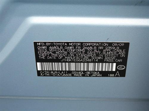 Lexus ES 350 3.5tl W/tech Pkg Other