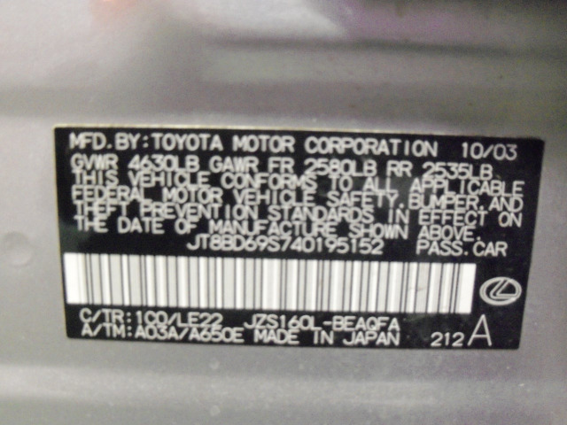 Lexus GS 300 2004 photo 4